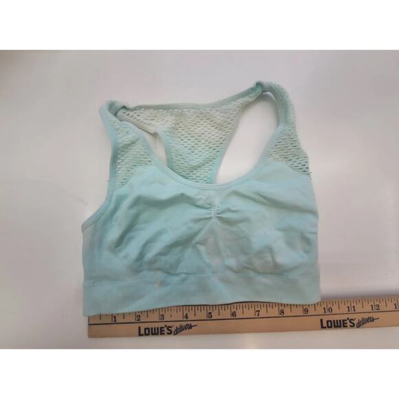 Aerie Sports Bras Set of Two Blue Racerback Mesh Seamless - Picture 3 of 16